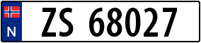 Truck License Plate